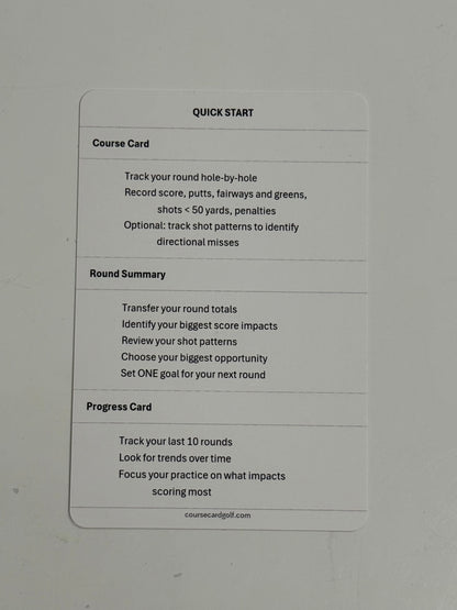 Course Card System