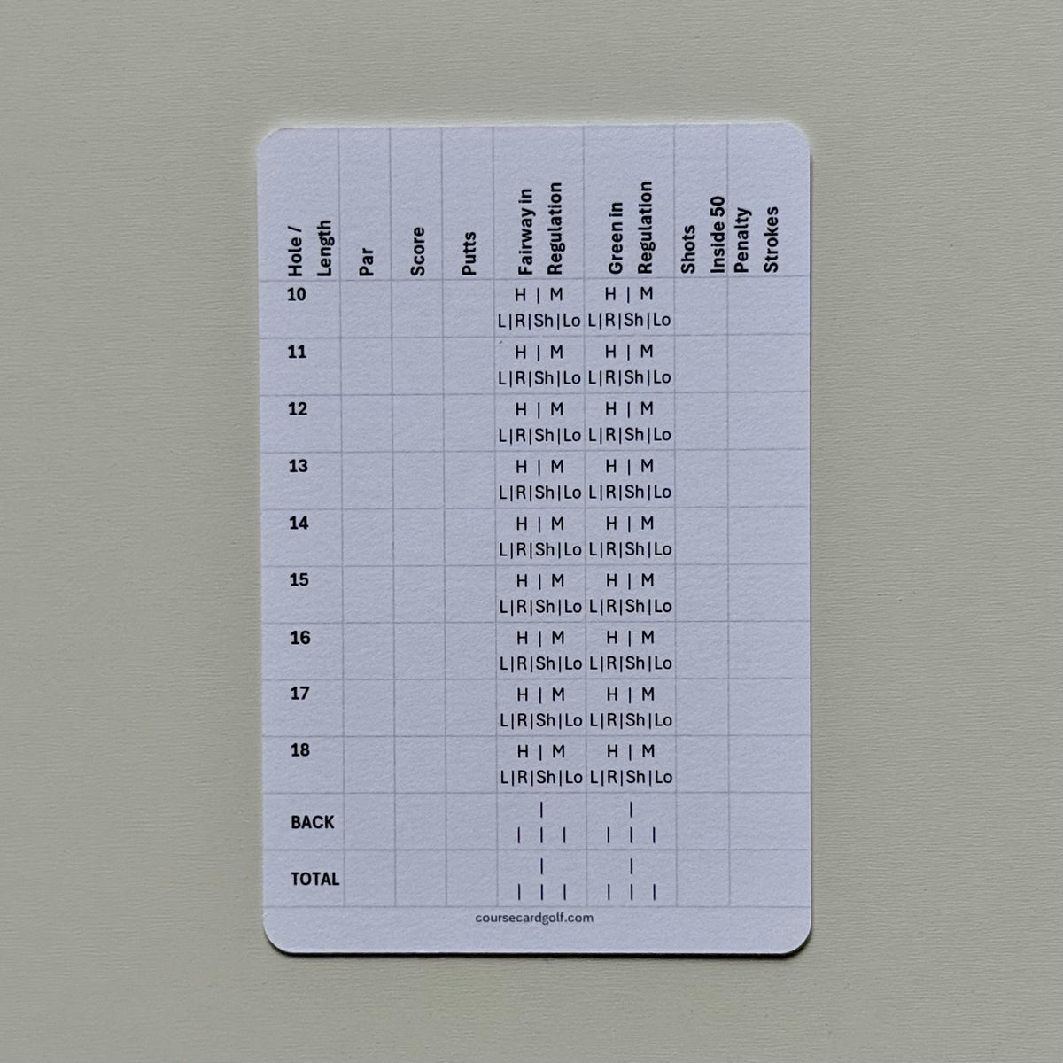 Course Card System
