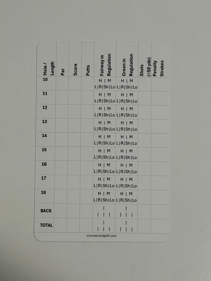 Course Card System